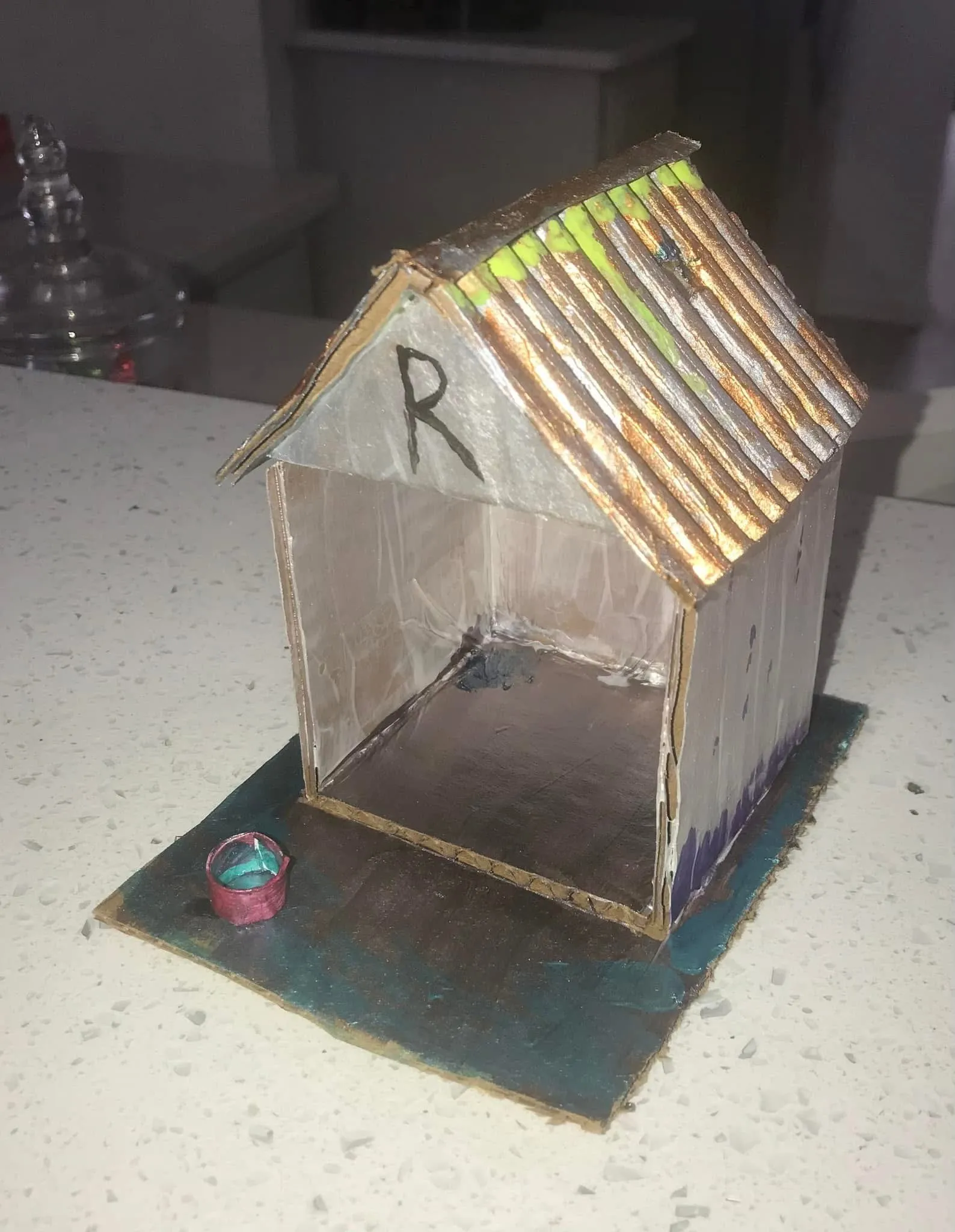 A doghouse struck by a meteorite, complete with a hole in the roof sold at Christie’s for $44,000.