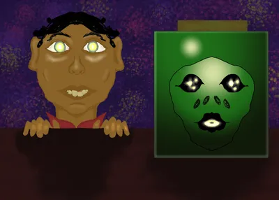 A Boy With A Head In a Jar