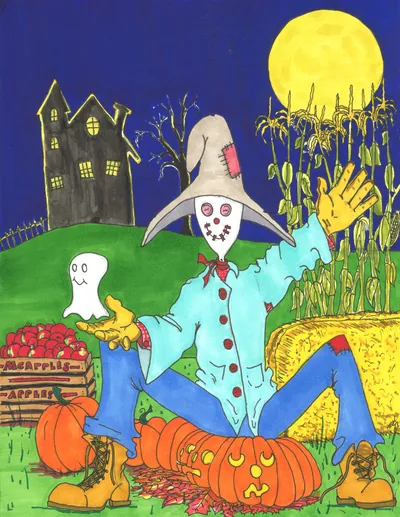 Scarecrow and Little Ghost