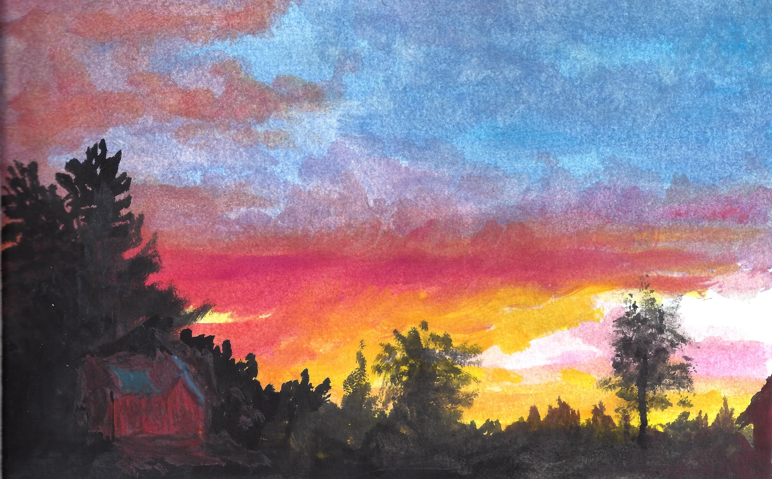 Sunset on Peacham Road