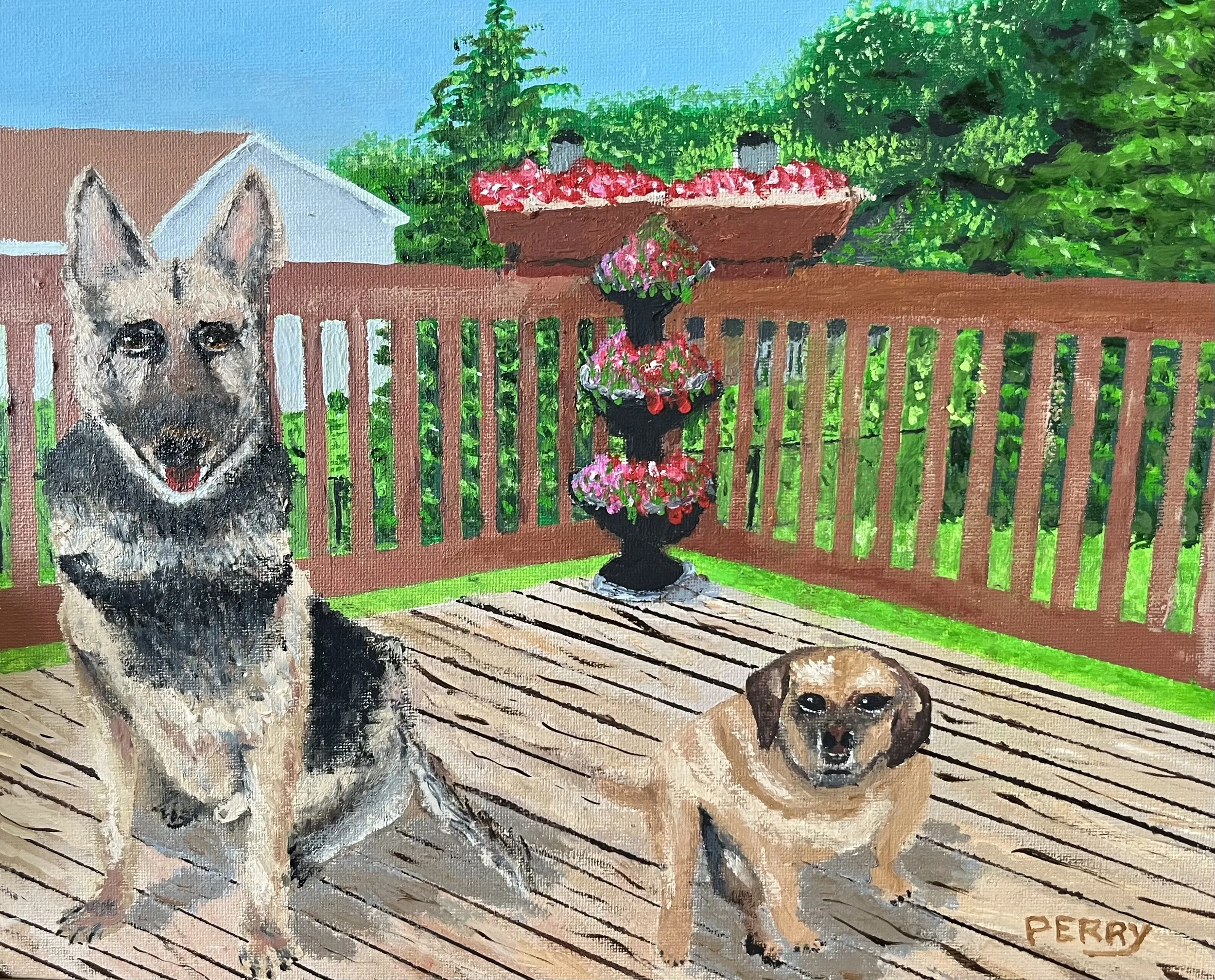 Friends on the Patio